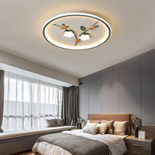 Lámpara de techo nórdica para decoración artística, luz Led redonda de 220V y 110V, moderna para dormitorio 2024 - compra barato