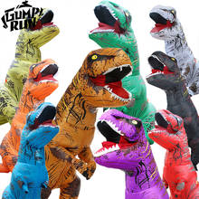 Hot T REX Dinosaur Inflatable Costume Party Cosplay costumes Fancy Mascot Anime Halloween Costume For Kids Dino Cartoon 2024 - buy cheap