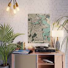 Wall Art Poster Boston City Map HD Prints Modular Pictures American Retro Canvas Painting Home Decoration For Bedroom No Frame 2024 - buy cheap
