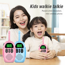2PCS Cute Mini Walkie Talkie 22 Channel Children Portable Two Way 10 Call Tones Radio Transceiver For Kids Toys Birthday Gifts 2024 - buy cheap
