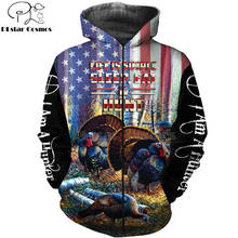 bow field ANIMALS HUNTING turkey 3D Hoodies zip Hoodie Men Women Fashion Hooded Sweatshirt Long Sleeve Casual Pullover 2024 - buy cheap