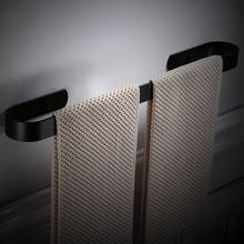 Vidric Towel Ring aluminum black or white Toilet Towel Hanger Storage Shelf no need drill Bathroom Accessories Towel Bar Towel R 2024 - buy cheap