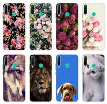 Silicone Case For Huawei Honor 9C Case Honor 9C AKA-L29 Floral Printed Back Cover For Huawei Honor 9C 6.39 Clear TPU Soft Covers 2024 - buy cheap