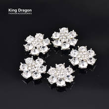 New Arrival King Dragon Rhinestone Embellishments For Crafts Flat Back 22MM 5PCS/Lot Silver Color KD585 2024 - buy cheap