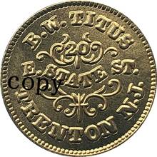Eua guerra civil 1863 cópia de moedas #10 2024 - compre barato