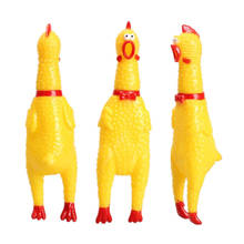 Hot Sale 16CM Yellow Rubber Screaming Chicken Pet Dog Toy Puppy Chew Squeak Venting Toys 2024 - buy cheap