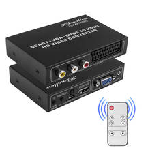 Adaptador de Scart HDMI a SCART VGA, adaptador de interruptor de vídeo HD, RCA, VGA, CVBS, divisor de vídeo AV 2024 - compra barato