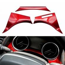 1 Set Red Stainless Steel Dashboard Cover Trim Interior Instrument Panel Decoration Accessories For Toyota Camry 2018 2019 2020 2024 - buy cheap