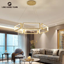 Lámpara de araña Led para interiores, iluminación de techo moderna para vestíbulo, sala de estar, comedor, cocina, Lustre lámparas colgantes 2024 - compra barato