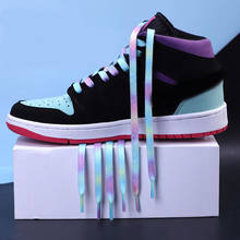 Разноцветные плоские шнурки для кроссовок, Классические шнурки разных цветов для обуви, шнурки для обуви, шнурки для обуви, аксессуары, шнурки для обуви 2024 - купить недорого