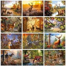 5D Diamond Embroidery Deer Full Square/Round Diamond Painting Animals Cross Stitch Mosaic Full Layout Crafts Home Decoration 2024 - buy cheap
