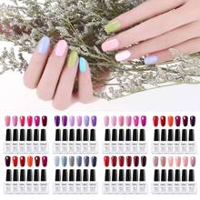 Elite99 6pcs/Set Nail Gel Polish Set 10ML Nude Red Grey Nail Art Soak Off Odorless Organic UV Gel Varnish Gel Lacquer Kit 2024 - buy cheap