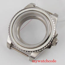 Funda de reloj transparente para hombre, de acero inoxidable de 40mm cristal de zafiro, compatible con NH35, NH35A, NH36, NH36A, movimiento automático 2024 - compra barato