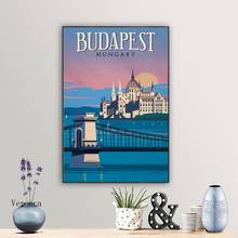 Budapest Hungary Travel City Landscape Poster Prints Canvas Painting Wall Art Decor Picture for Living Room Home Decor Souvenir 2024 - buy cheap