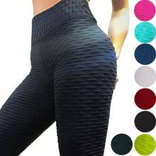 Mulher sexy yoga calças de fitness esportes leggings jacquard leggings feminino correndo calças de cintura alta yoga apertado calças esportivas 2024 - compre barato