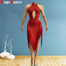 Sleeveless Sparkly Rhinestones Bodysuit Glass Crystal Tassel Jumpsuit Sexy Nightclub Costume 2024 - buy cheap