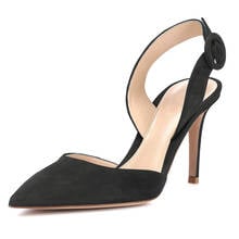 LOVIRS/женские туфли-лодочки d'orsay с ремешком на пятке и острым носком; босоножки на высоком каблуке; офисная обувь 2024 - купить недорого