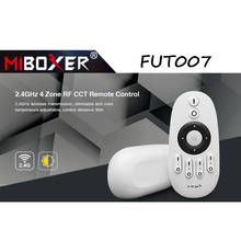 Miboxer fut007 controle remoto 4 zona, cct fita led de controle remoto sem fio 30m led para todos os produtos da série mi-light cct 2024 - compre barato