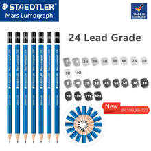 12pcs/box Staedtler Mars Lumograph Drawing and Sketching Pencils Blue Penholder 24 Different Grade Available 2024 - buy cheap