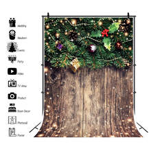 Фотофон Yeele для рождественской фотосъемки, деревянная доска, фон для фотосъемки новорожденных в студии 2024 - купить недорого