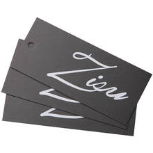 500pcs/lot custom cardboard paper hang tags for clothing price swing tag product price list for luggage wedding name tag 2024 - buy cheap