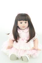 Boneca fridolin reborn bebê 24 ", boneca de silicone realista para meninas, brinquedo para presente de crianças, modelo de roupa reborn 2024 - compre barato