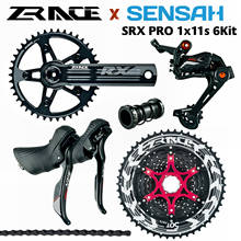 SENSAH SRX PRO 1x11 velocidades, grupo de carretera 11 s, palanca de cambios R/L + desviadores traseros + ZRACE ALPHA , gravel-bikes Cyclo-Cross 2024 - compra barato