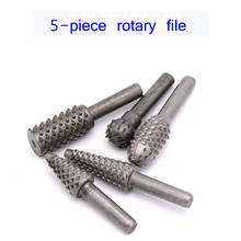 5pcs File Drill Bits Rasp Set Drill Grinder Drill Rasp For Woodworking Carving Tool 1/4" Round Shank Rotary Burr Set 2024 - compre barato