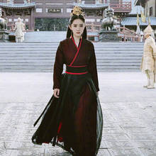 black han fu for women Female Ancient Chinese Costume Swordswoman Costume vintage halloween clothing 2024 - buy cheap