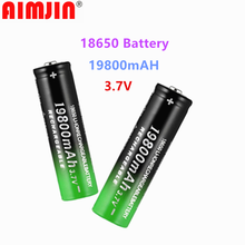 Bateria recarregável da bateria 3.7 mah do li-íon 18650 v 19800 para a lanterna elétrica conduzida ou a bateria dos vários dispositivos eletrônicos 2024 - compre barato