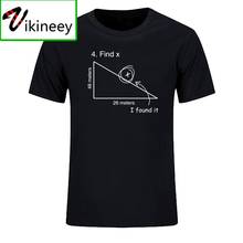 Найти переменной X учитель математики забавная футболка для мужчин с коротким рукавом из хлопка с принтом с героями мультфильмов брендовые футболки и топы, одежда 2024 - купить недорого