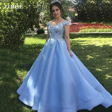 Lorie Princess Wedding Dresses Satin Sky Blue Vestido de novia Off The Shoulder Wedding Bride Dresses Ball Gowns Custom Made 2024 - buy cheap