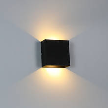 Lámpara de pared interior de LED regulable, accesorio de iluminación decorativo para pasillo, escalera, lámpara de noche para dormitorio, de aluminio, CA de 110V/220V, 6W/10W 2024 - compra barato