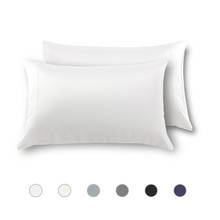 2pcs 100% Washed silk pillowcases Soft  Plain Silky Pillowcase Cover Pillow Cover Easy to Wash standard queen king multicolor 2024 - buy cheap