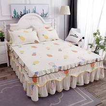 2019 New Lace Bed Sheet  case Bedding Set Bedding 1 piece set pastoral / fashion plaid Lace sheet 2024 - buy cheap