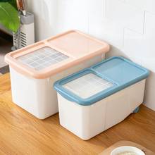 10kg Rice Storage Box Grain Cereal Dispenser Home Kitchense Food Organizer Bucket 2024 - buy cheap