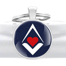 New Fashion Heart Masonic Design Key Chain 2024 - buy cheap