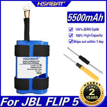 HSABAT Flip 5 5500mAh Speaker Battery for JBL Flip 5 Flip5 Portable Waterproof Wireless BT Speakers Batteries 2024 - buy cheap