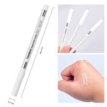 10Pcs White/Purple Surgical Eyebrow Tattoo Skin Marker Pen With Measuring Ruler eyebrow Piercing Permanent Accessories 2024 - buy cheap