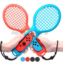 Держатель для контроллера теннисной ракетки, рукоятка и 4 крышки для Nitendo Nintendo Switch Joy-con, аксессуары для игр, 6 в 1 2024 - купить недорого