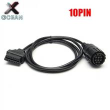 For BMW 10PIN ICOM D Cable ICOM-D Motorcycles Motobikes 10 Pin Adaptor to 16Pin OBD2 Diagnostic Cable for BWM ICOM A2 D 2024 - buy cheap