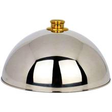 Hot Sale 12 Inch Stainless Steel Cheese Melting Dome And Steaming Cover,Polished Steak Cover,Cloche Serving Dish Food Cover,Best 2024 - buy cheap