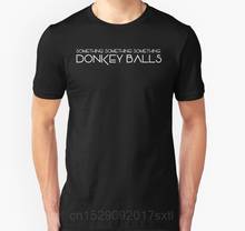Camiseta de manga corta para hombre y mujer, camisa con estampado de bolas de burro expansible, blanca y limpia, Unisex 2024 - compra barato