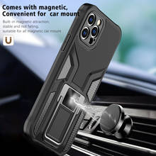 Shockproof Armor Case For iPhone 12 Mini 11 Pro Max X Xs XR 7 8 Plus SE 2020 Magnetic Stand Bumper Silicone Phone Back Cover 2024 - buy cheap