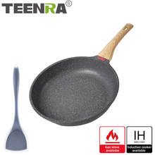 TEENRA 20Cm Non-stick Wok Pancake Steak Pan Aluminum Fried Pan Temperature Instruction Frying Pan Household Pot Cookware 2024 - buy cheap