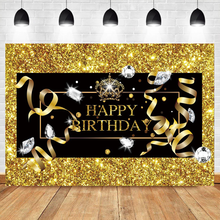 Laeacco Golden Light Bokeh Dots Diamond Birthday Party Background Baby Customized Photocall Poster Portrait Photography Backdrop 2024 - buy cheap