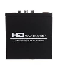 Cvbs, hdmi в HDMI конвертер AV в HDMI HD видео адаптер конвертировать 480I(NTSC)/576I(PAL) в 720P/1080P игровой плеер DVD ПК в телевизор 2024 - купить недорого