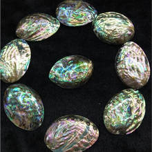 Natural Abalone Shell Stone No Hole Loose Beads High Quality 40x50mm Smooth Irregular DIY Gem Jewelry Accessories 5Pcs wk290 2024 - buy cheap