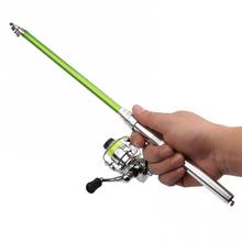 Portable Mini Hand Sea Fishing Rod Detachable Telescopic Ice Raft Fish Pole 2024 - buy cheap