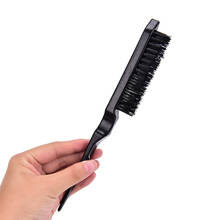 Escova de cabelo pro salão de beleza, pente fino, preto, pente de plástico, ferramentas de cabeleireiro, diy 2024 - compre barato